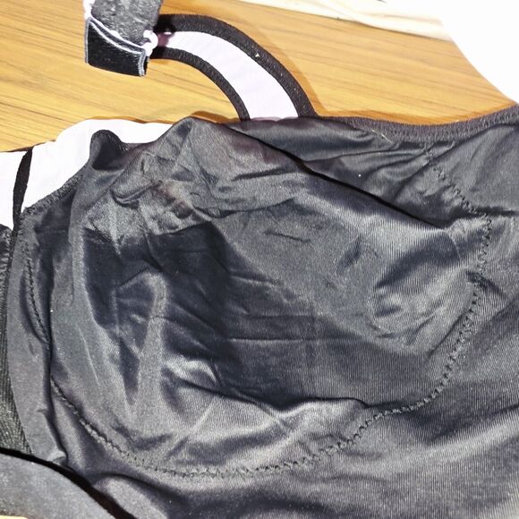 GLAMORISE SPORT Sz 46G NWOT Plus Size MagicLift Purple Black Sports Bra Wireless - Picture 7 of 10